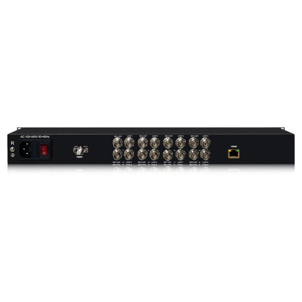 Thor Broadcast F-8SDI-3G-GET-TxRx-RM 8-Channel SD/HD/3G-SDI With Gigabit Ethernet  Over Fiber Transmitter/Receiver Kit