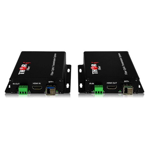 Thor Broadcast F-HDMI-4K-TxRx HDMI Over Single Fiber Extender With Return IR  Transmitter/Receiver Kit