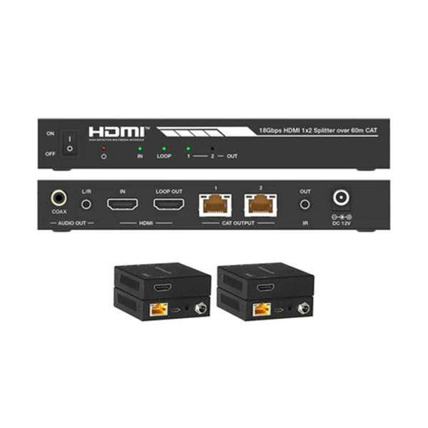 DVDO Splitter-12-CAT 4K 1x2 HDMI Splitter with CAT Outputs