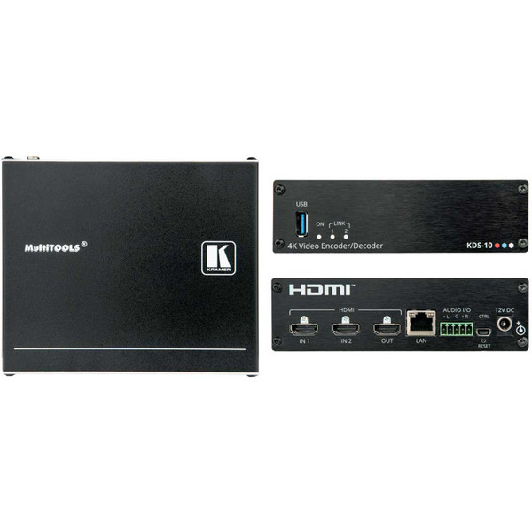 Kramer KDS-10 4K60 Dual Video Multi Standard HDMI Streaming Transceiver