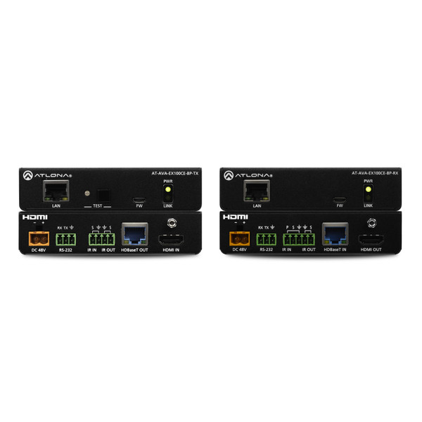 Atlona AT-AVA-EX100CE-BP-KIT Avance 4K/UHD Extender Kit With Ethernet, Control