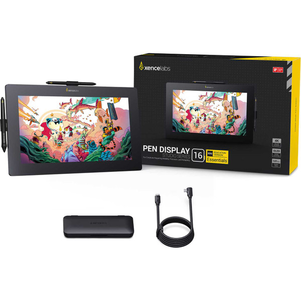 Xencelabs XEPDS16EFSEDU Pen Display 16 EDU Essentials Kit with Mobile Easel