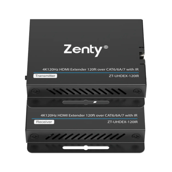 Zenty ZT-489 4K 120Hz HDMI Extender over Single Cat6/6A/7 Cable (120ft.)