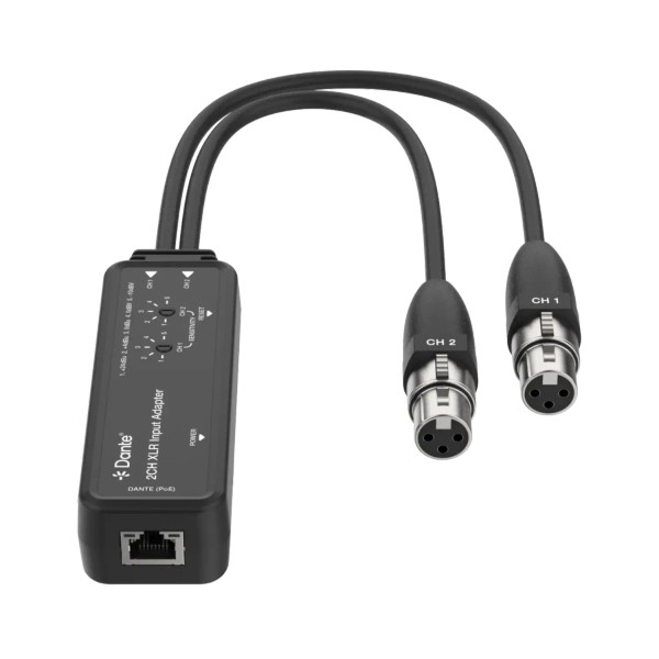 Zenty ZT-472 Dante 2CH Analog Audio with PoE (XLR) Encoder