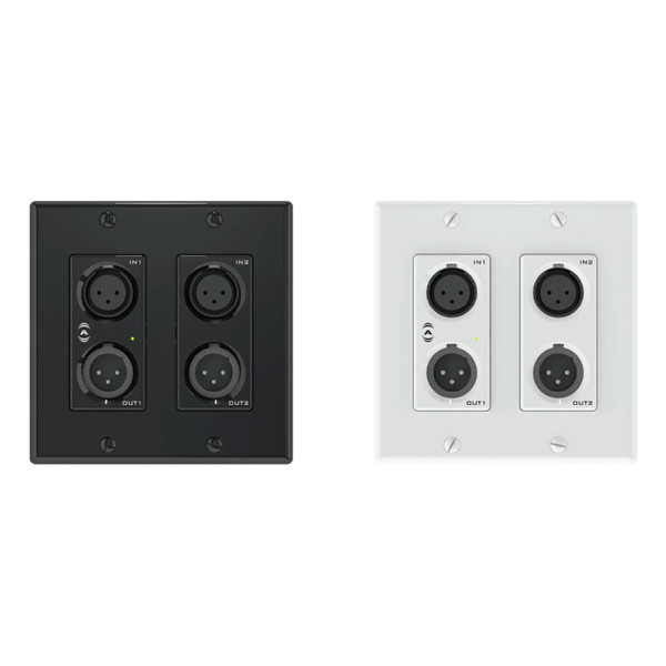 QSC unDX2IO+ Dante/AES67 Network Audio Wallplate (Attero Tech)