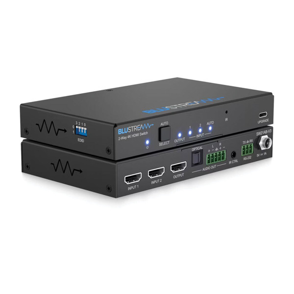 Blustream SW21AB-V3 2-Way 4K HDMI 2.0 Switch