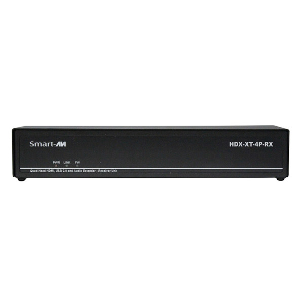 Smart-AVI HDX-XT-4P-RX-S Quad-Head HDMI 4K KVM Extender Receiver with USB 2.0 & Audio