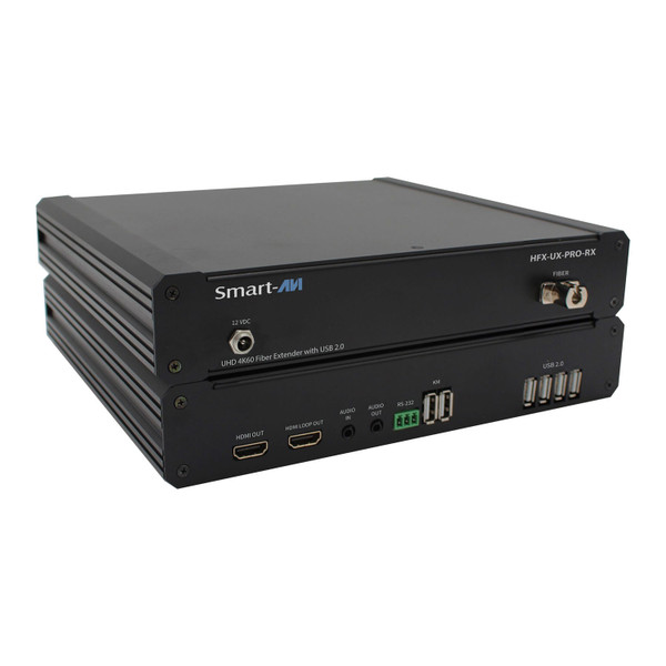 Smart-AVI HFX-UX-PRO-RX-S 4K60 HDMI, USB 2.0, Audio over Single Fiber Receiver