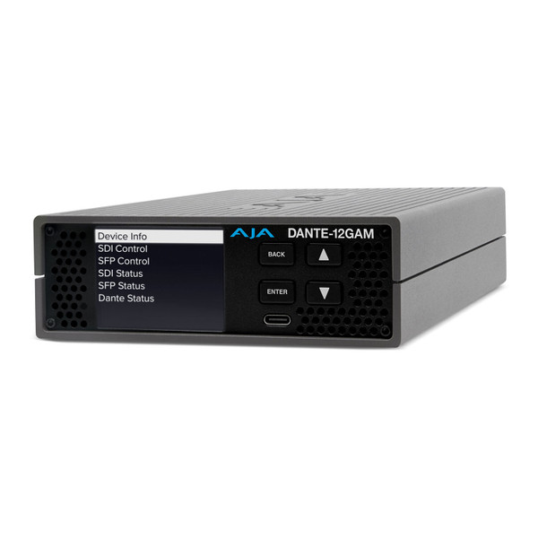 AJA DANTE-12GAM 12G-SDI/Dante 32-Channel Embedder/Disembedder