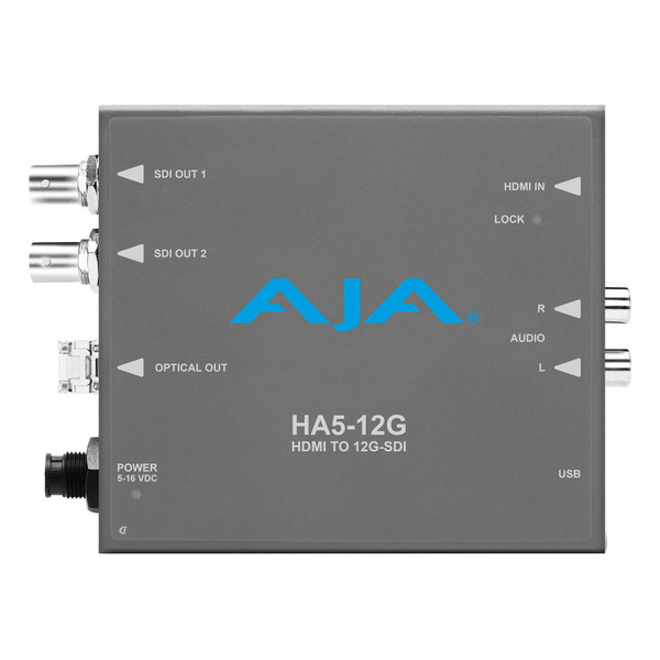 AJA HA5-12G HDMI 2.0 to 12G-SDI Mini-Converter