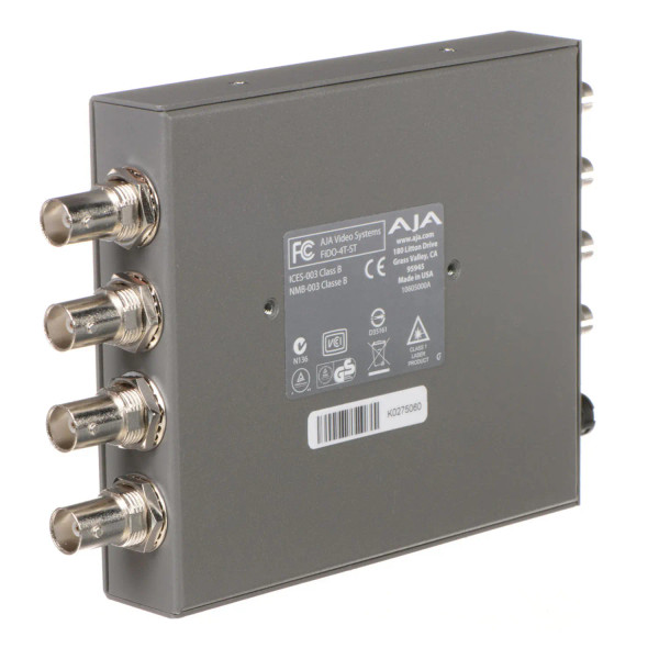 AJA FiDO-4T-ST 4-Channel 3G-SDI to Single-Mode ST Fiber Transmitter