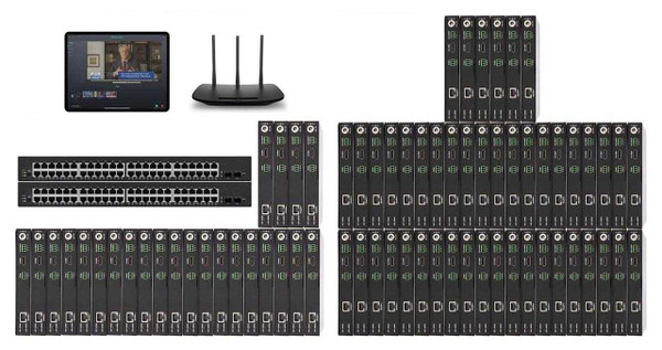 POE 24x46 HDMI Over IP Matrix Switcher w/iPad Real Time Video Preview