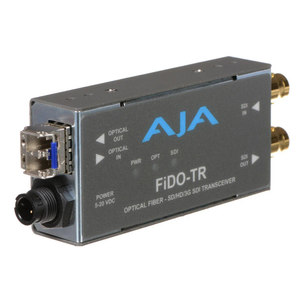 AJA FiDO-TR 1-Channel 3G-SDI/LC Single-Mode LC Fiber Transceiver