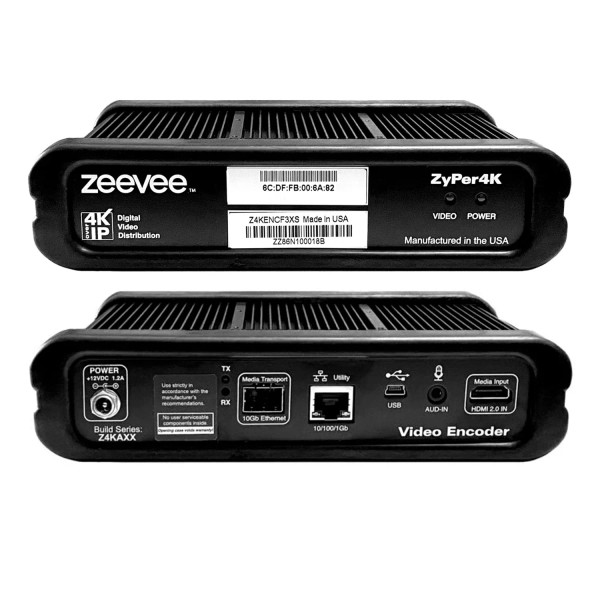 ZeeVee Z4KENCF3XS ZyPer4K-XS Encoder Fiber