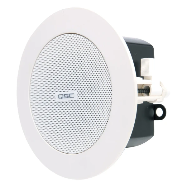 QSC AD-C.SAT-WH 2.75 Inch Small-Format Passive Ceiling Satellite Loudspeakers (White, Pair)