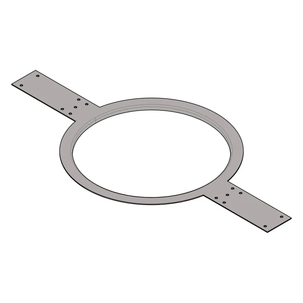 QSC AC-MR8 Flanged Mud Ring Pre-Installation Brackets for AC-C8T Loudspeaker (6-Pack)