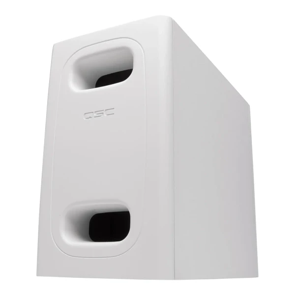 QSC AD-S.SUB-WH 6.5 Inch Dual Voice Coil Small-Format Surface Subwoofer (White)