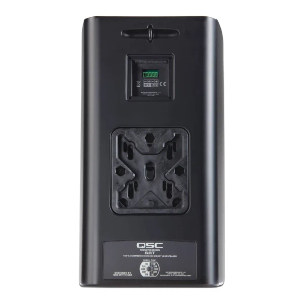 QSC AD-S8T-BK AcousticDesign Series 8 Inch 2-Way 200W Surface-Mount Loudspeaker (Single, Black)