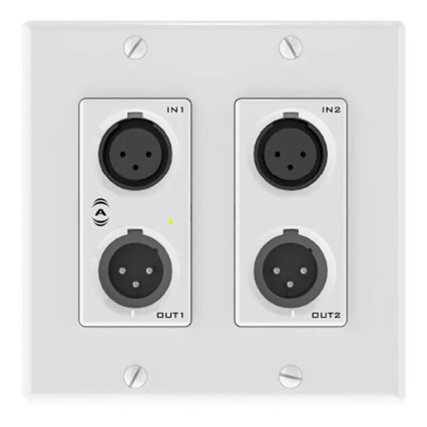 QSC unDX2IO+ Dante/AES67 Network XLR Audio Wall Plate