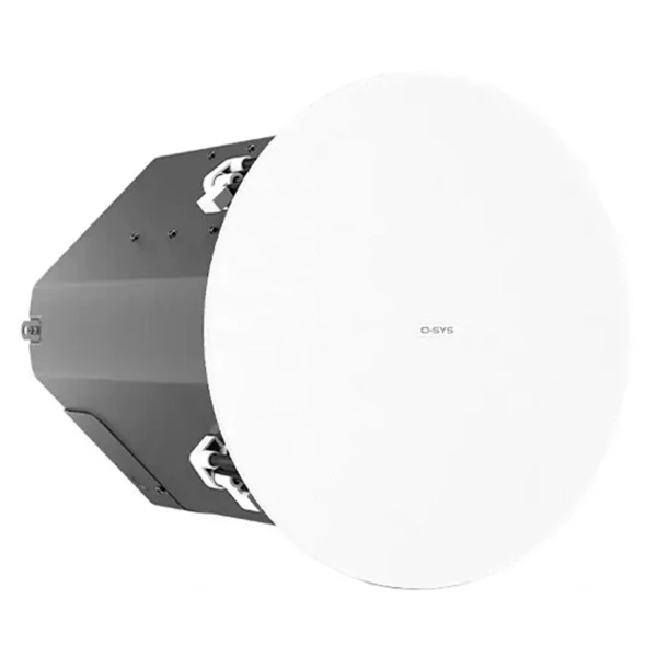 QSC AD-C10T-HPZB-WH AcousticDesign Series 10 Inch Zero-Bezel Ceiling Mount Loudspeaker (White)