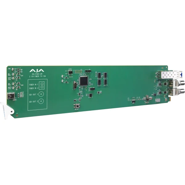 AJA OG-FiDO-2R openGear 2-Channel Single Mode LC Fiber to 3G-SDI Receiver
