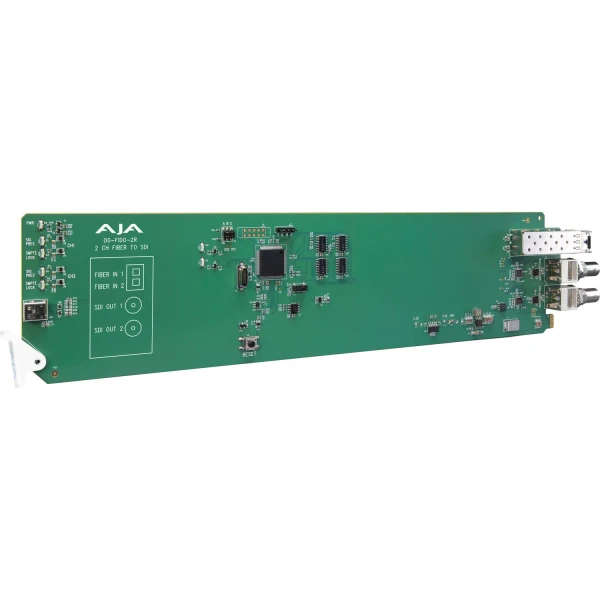 AJA OG-FiDO-2R-MM openGear 2-Channel Multi-Mode LC Fiber to 3G-SDI Receiver