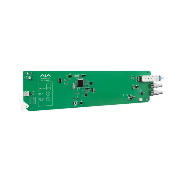 AJA OG-FiDO-T-12G-ST openGear 1-Channel 12G-SDI to Single Mode ST Fiber Transmitter