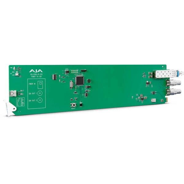 AJA OG-FiDO-R-12G-ST openGear 1-Channel Single Mode ST Fiber to 12G-SDI Receiver