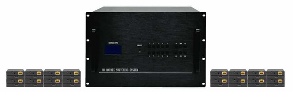 4K 24x8 HDMI Matrix HDBaseT Switch with 8-CAT6 Extenders