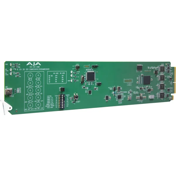 AJA OG-3G-AMD openGear 3G-SDI 8-Channel 24-bit AES Embedder/Disembedder