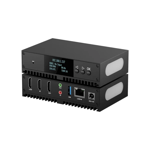 WolfPack 4K 30 HDMI to H.264 & H.265 POE Standalone Encoder with Tally Light, HDCP 2.2, WIFI and Zero Latency