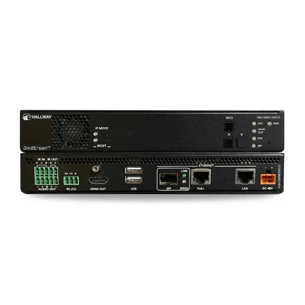 Atlona HW-OMNI-D4511 OmniStream AVoIP Decoder with USB-C plus USB Hub