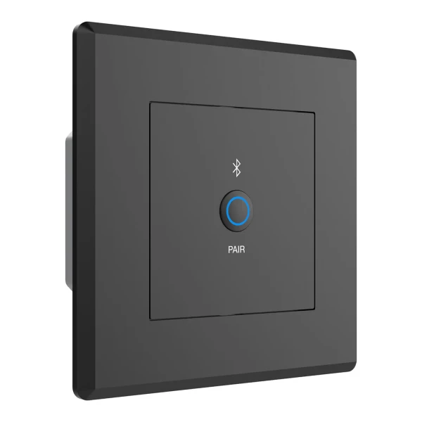 Turtle AV TAV-BTWPEU-BLACK Dante Bluetooth Wall Plate for EU Wall Boxes (Black)