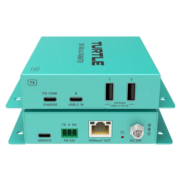 Turtle AV TAV-USBEXTKIT2-PROMO USB-C 4K60 Video and USB 2.0 Extender Kit (6-Pack)