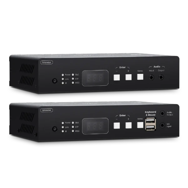 WolfPack 4K 60 Hz HDMI KVM & USB, RS232, IR, Audio over PoE Encoder/Decoder Set