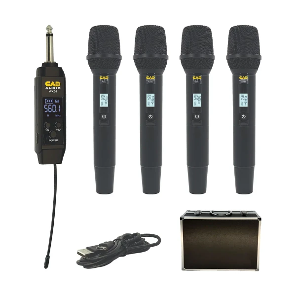 CAD Audio WX54 4-Channel Wireless Handheld Microphone System (550 to 590 MHz)
