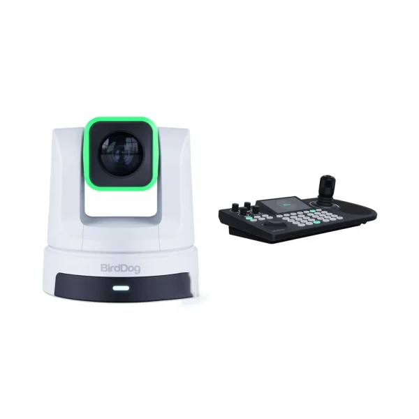 BirdDog BDX5UCOMBO-W X5 Ultra PTZ Camera Kit with KBD Controller, 3 Cameras, White