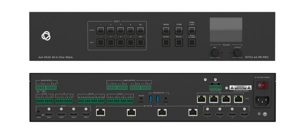 Kramer MTX3-44-PR-PRO 4x4 4K60 Presentation Matrix - original manufacturer image