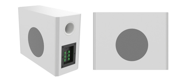 Kramer WM-8P-SUB 8-inch Passive Wall-Mount Subwoofer - White - original manufacturer image