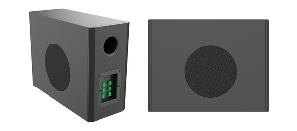 Kramer WM-8P-SUB 8-inch Passive Wall-Mount Subwoofer - Black - original manufacturer image