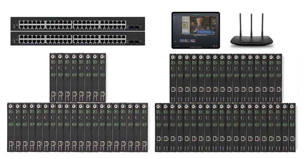 POE 28x36 HDMI Over IP Matrix Switcher w/Real Time iPad Video Preview