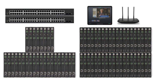 POE 28x40 HDMI Over IP Matrix Switcher w/Real Time iPad Video Preview