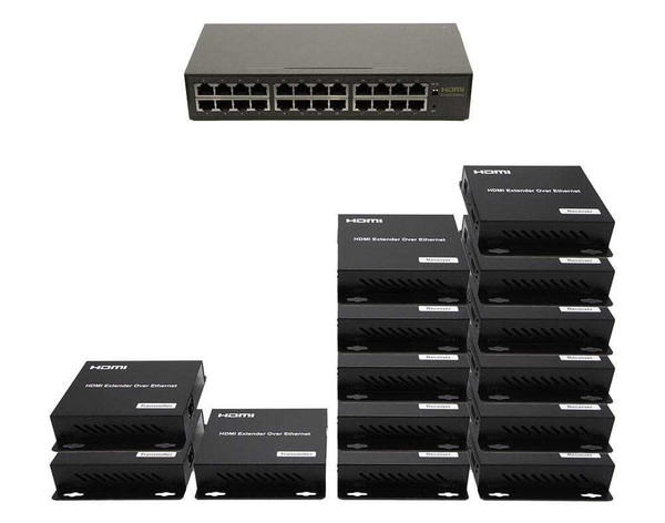 3x11 Network HDMI Matrix Switcher with WEB GUI & Remote IR