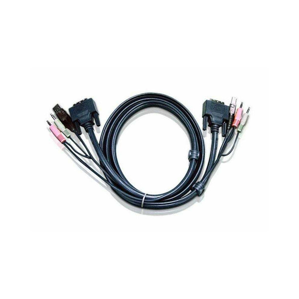 ATEN 2L7D03UD 10ft USB DVI-Dual Link KVM Cable