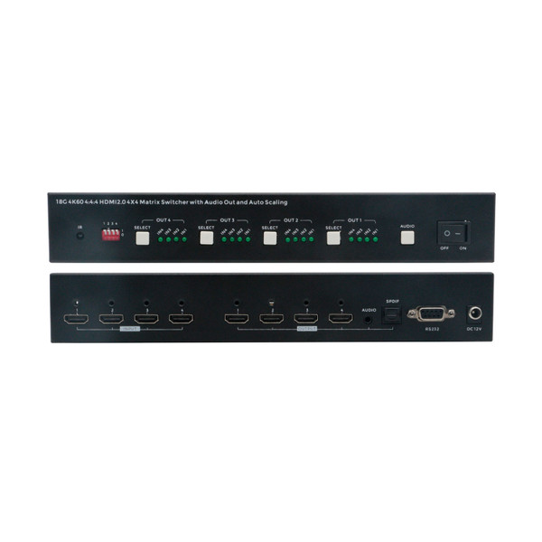 4K 60 Hz  4x4 HDMI Matrix Switcher