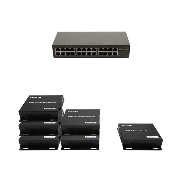 5x1 Network HDMI Matrix Switcher with WEB GUI & Remote IR