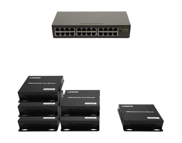 5x1 Network HDMI Matrix Switcher with WEB GUI & Remote IR