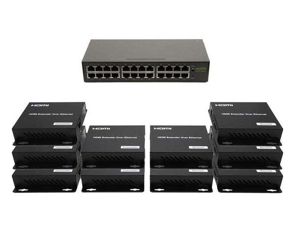 5x5 Network HDMI Matrix Switcher with WEB GUI & Remote IR