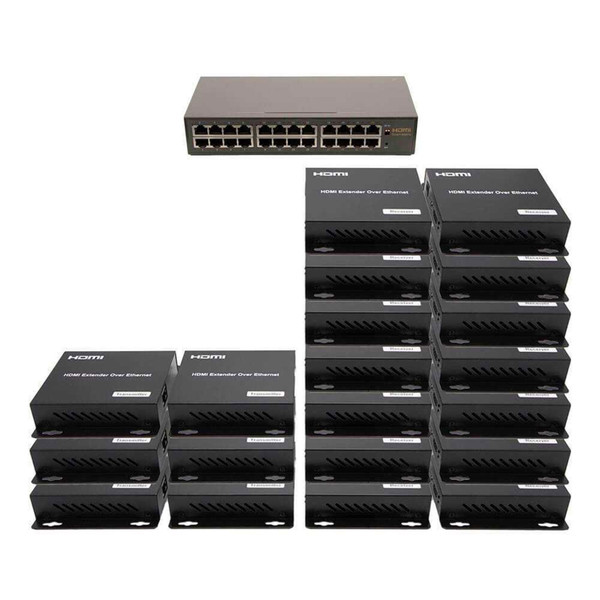 6x14 Network HDMI Matrix Switcher with WEB GUI & Remote IR