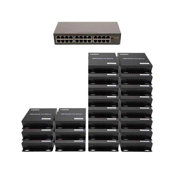 6x16 Network HDMI Matrix Switcher with WEB GUI & Remote IR